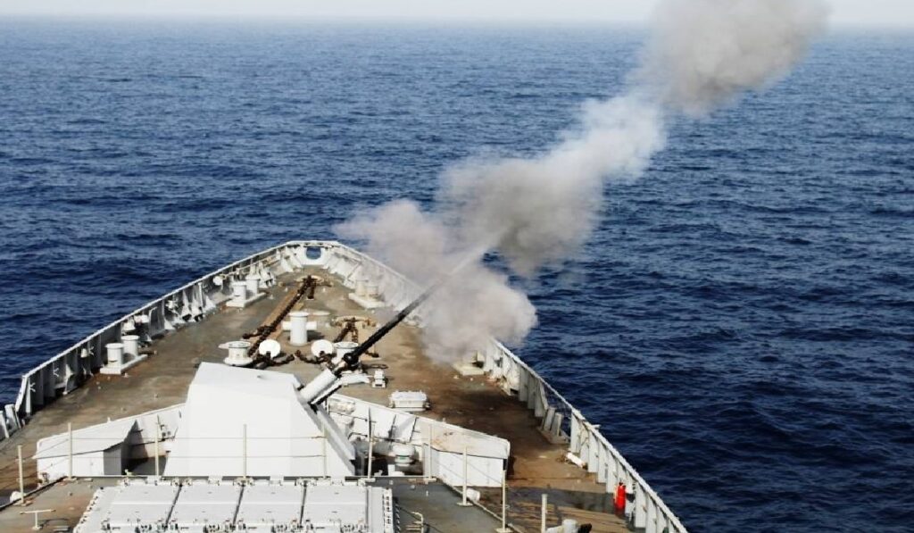 Sri Lankan Navy Fire